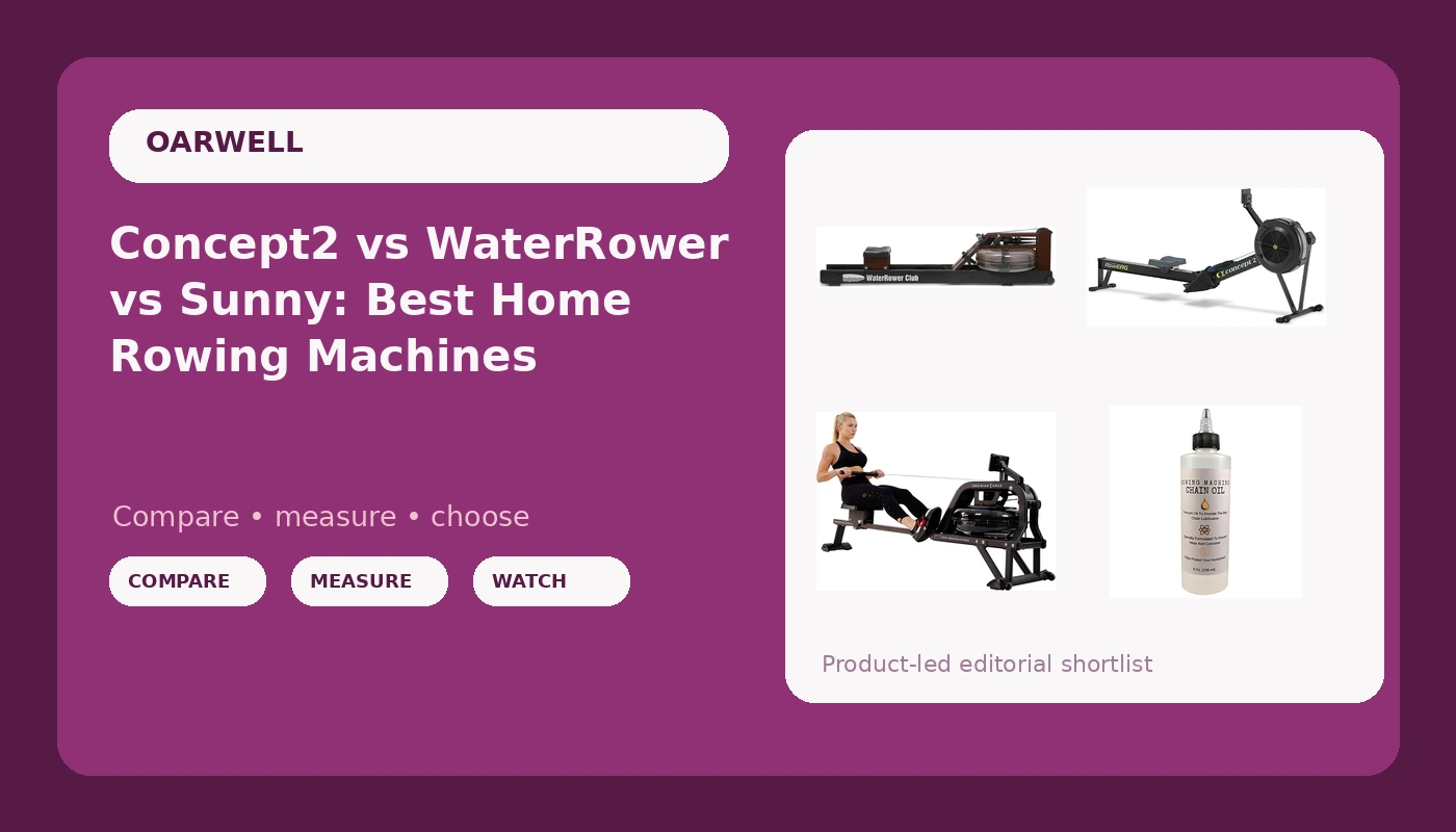 Concept2 vs WaterRower vs Sunny: Best Home Rowing Machines