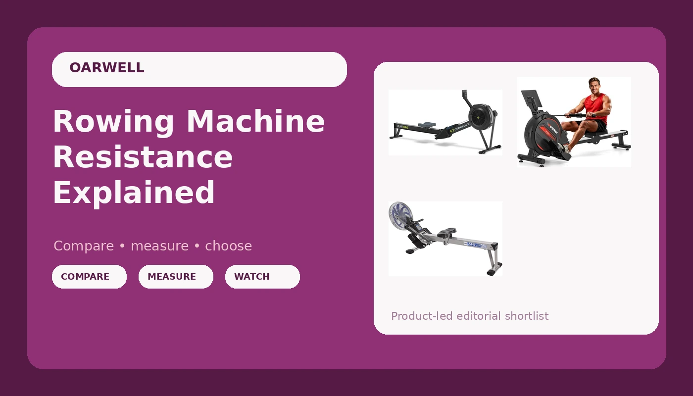 Rowing Machine Resistance Explained - OarWell review with measurements and honest opinion